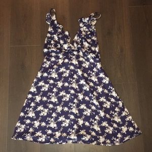 Floral mini summer dress